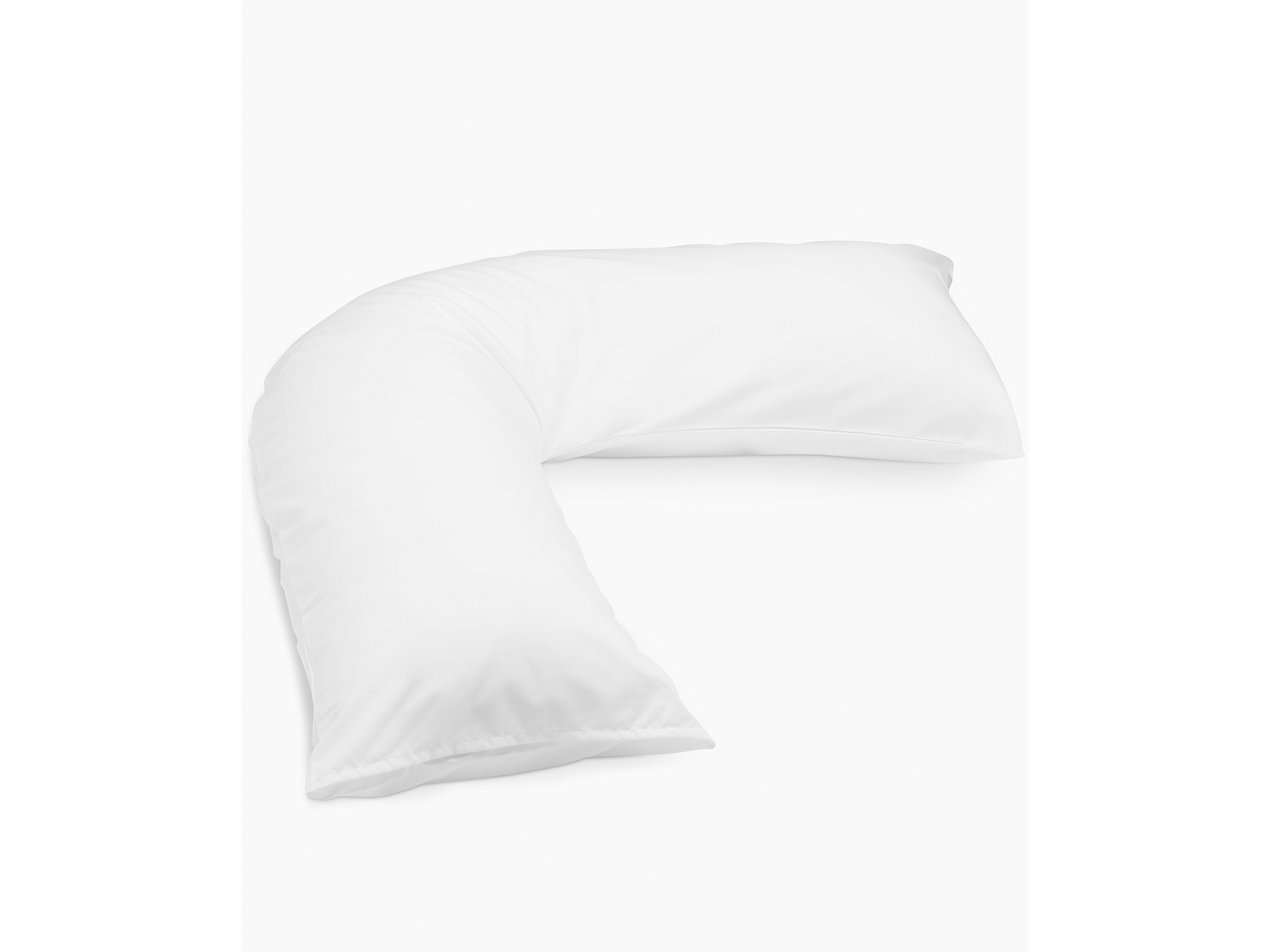 V shaped pillow for side outlet sleepers